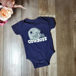 Dallas Cowboys Authentic Baby Boy Blue Football Bodysuit Size 6M